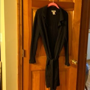 Beautiful Heavyweight black cardigan sweater